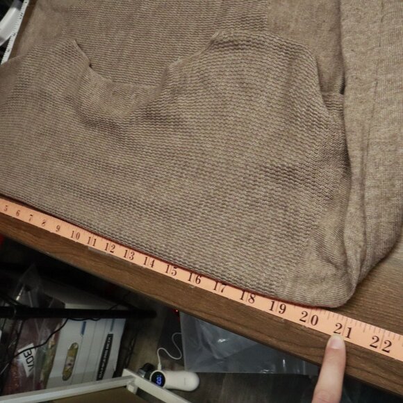 Fate Wool Sweater Womens S Beige Slouchy Lagenlook Neutral Lagom Layering‎ Loose - Picture 9 of 13